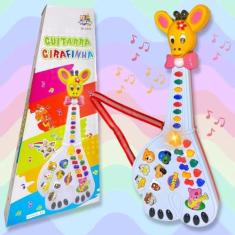 Imagem de Brinquedo Infantil Guitarra Girafa Com Luz E Som Piano