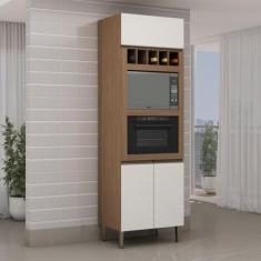 Imagem de Torre Para Cozinha Para Microondas E Forno Com Adega Genialflex