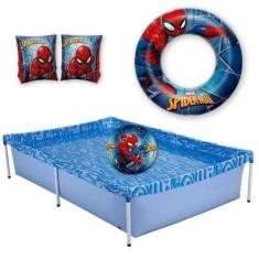 Imagem de Kit Piscina De Armacao Infantil 1000L + Boia De Braco + Bola E Boia In