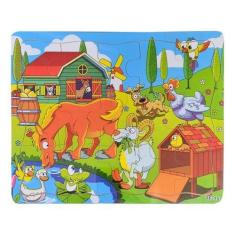 Imagem de Brinquedo Educativo Quebra Cabeça Em Mdf Infantil Celeiro - Ya Huang T