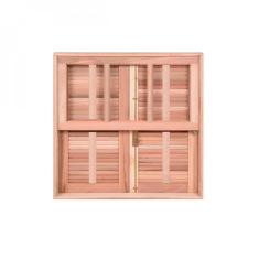 Imagem de Janela Guilhotina Com Ferragem JE821 Esel 100cmx120cmx12cm Marroml