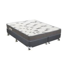 Imagem de Cama Box King: Colchão Espuma D33 Ortobom Light + Base CRC Suede Gray(186x198)