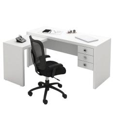 Imagem de Mesa de Escritório me 4106 - Tecno Mobili - Branco bp