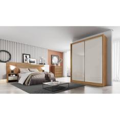 Imagem de Guarda Roupa Solteiro 2 Portas 3 Gavetas - Toledo-Cumaru/Fendi - Móveis Novo Horizonte