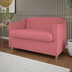 Imagem de Namoradeira Elegante Sala, Quarto Suede Balaqui Decor rosa