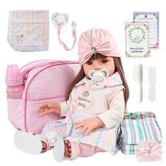 Imagem de Boneca Bebe Reborn Luxo Realista Corpo de Silicone Com Itens