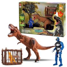 Imagem de Boneco Dinossauro Dinopark Hunters Expedition Infantil - Bee Toys