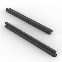 Imagem de Asidrama Pacote com 10 puxadores de armário de cozinha preto fosco de 177 mm, puxadores de armário de cozinha para puxadores de gaveta de armário