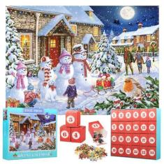 Imagem de Quebra-cabeças de Natal do Calendário do Advento Qouinuey 2024, 1008 u
