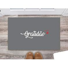 Imagem de Tapete Capacho Decorativo, Coleção Frases, Gratidão