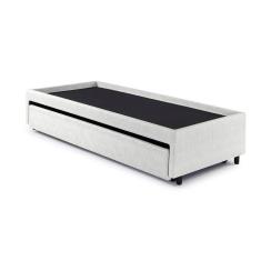 Imagem de Bicama Box para Dois Colchões Solteiro Courino Branco