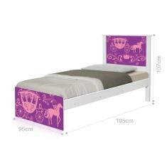 Imagem de Cama Solteiro Carruagem Princesa com Colchão