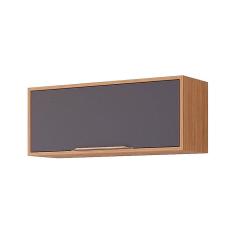 Imagem de Armário Aéreo P/ Cozinha Esplendida Geladeira C/ 1 Portas Basculante 80cm Freijo/Titanium - Mgm