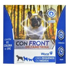 Imagem de Con Front Coleira Antipulgas Carrapatos Cães Peq/Médios 48cm - World