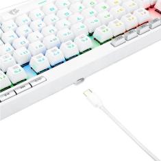 Imagem de Teclado Gamer Redragon Magic-Wand Pro White Rgb Switch Brown K587W-Rgb-Pro