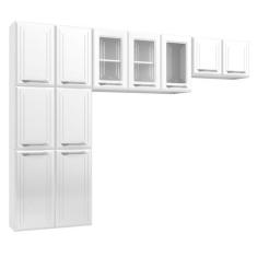 Imagem de Cozinha de Aço Compacta Topázio 11 Portas 6 Prateleiras Branco - Telas