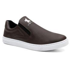 Imagem de Tênis Slip On Masculino Polo Plus, Marrom, 42, Masculino