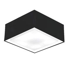 Imagem de Plafon Quadrado Duplo Vivare Md-3039 Cúpula em Tecido 25x50x50cm - Bivolt