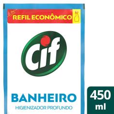 Imagem de Refil Limpador Cif Ultra Rápido Banheiro Sem Cloro 450ml