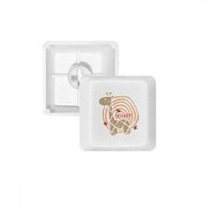 Imagem de Giraffe Anel de Desenho Animal, Teclado Mecânico PBT Kit de Atualização para Jogos