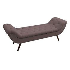 Imagem de Recamier Divã Odessa P04 140 cm Suede Rosê TCA 949 - Amarena Móveis