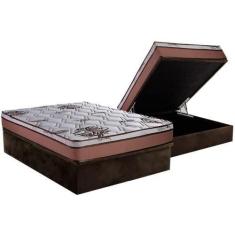 Imagem de Cama Box Baú Casal: Colchão Molas Masterpocket Ensacadas Luckspuma   C