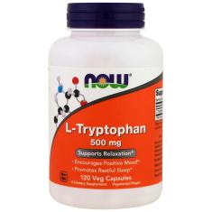 Imagem de L Triptofano Tryptophan 500Mg (120 Vcaps) Now Foods