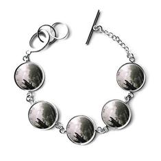 Imagem de DIYthinker Pulseira de Cenário da Natureza Florestal com Pingente de Corrente