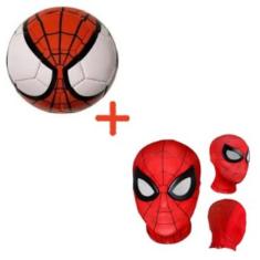 Imagem de Bola de futebol infantil + Mascara Infantil Homem Aranha_Vrm