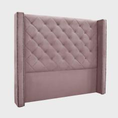 Imagem de Cabeceira Cama Box Solteiro 90 cm Vicenza Veludo Lilás S04 - D'Rossi