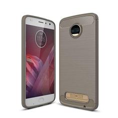 Imagem de Capa para Moto Z2, capa de material de fibra de carbono, macia, antiderrapante, antiimpressões digitais, capa totalmente protetora para Moto Z2