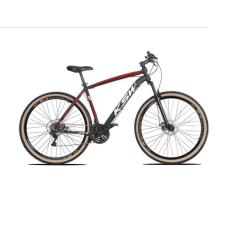 Imagem de Bicicleta Aro 29 Ksw Xlt Alumínio 27v Freio a Disco Mecânico Garfo com Suspensão Pneu com Faixa Bege - Preto/Vermelho/Branco