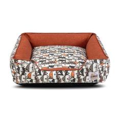 Imagem de Cama de Cachorro Impermeável com Zíper Pandora 53x53 Bolt Capuccino