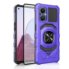 Imagem de Ailiber Compatível com OnePlus Nord N20 5G, capa 1+Nord N20 com protetor de tela, suporte de anel para suporte magnético para carro, capa protetora resistente à prova de choque para OnePlus Nord