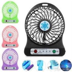 Imagem de Ventilador Com Lanterna Sem Fio Portatil Recarregavel Mini Multifuncio