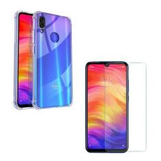 Imagem de Capa Capinha Antichoque Compatível Xiaomi Redmi Note 7 + Película Vidro Temperado