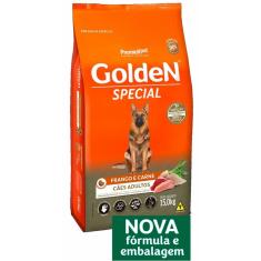 Imagem de Ração Golden Special Cães Adultos Frango e Carne 15Kg