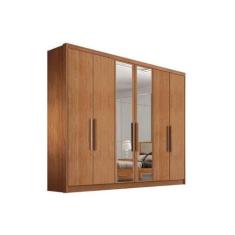 Imagem de Guarda Roupa Casal 6 Portas E 8 Gavetas C/ Espelho Rizon Plus Cumaru -