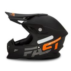 Imagem de Capacete Motocross Enduro Para Moto Fast 788 Solid Pro Tork, 58, PRETO