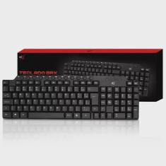 Imagem de Teclado Usb Multimidia 107 Teclas Abnt 2 - Preto 8151 brx