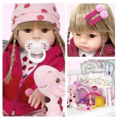 Imagem de Boneca Reborn Girafa De Silicone Realista Que Pode Dar Banho - Cegonha