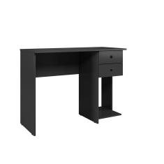 Imagem de Mesa Escrivaninha 2 Gavetas 1 Prateleira Preto Fosco - Qmovi