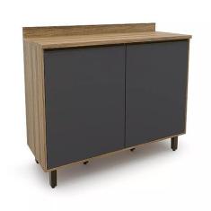 Imagem de Armário para Cozinha 2 Portas Confort Batrol Móveis Cinamomo/grafite