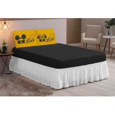 Imagem de Kit Jogo de Lençol Hipercal Casal Box Queen 03 peças Love oculos - nos