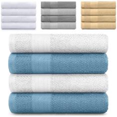 Imagem de Jogo de Toalhas 4 Peças Banho 100% Algodão Empire Karsten Emcompre