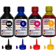 Imagem de Kit 1 Litros ( 4 x 250 ml ) Tinta Epson Impressoras L396 L395 L375 L365 L355