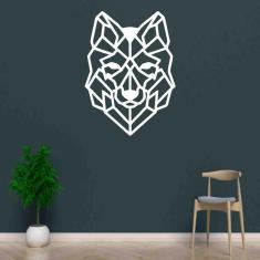 Imagem de Quadro Decorativo Adorno Lobo 3Mm Vazado - Mdf