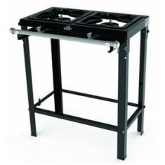 Imagem de Fogão Industrial  2 Queimadores Simples c/ Pé s/ Registro p/ Forno  PMS-200 Progás.