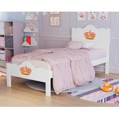 Imagem de Cama Solteiro Nina Branca 100% Mdf -Basoto