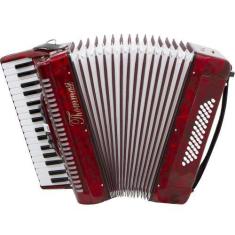 Imagem de Acordeão Thommasi Ta-4805 48 Baixos 34 Teclas Vermelho